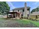 Spacious backyard featuring a covered patio, perfect for outdoor entertaining and relaxation at 2477 Lakebrooke Dr, Marietta, GA 30066