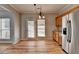 Eat-in Kitchen featuring stainless steel appliances and hardwood flooring at 2477 Lakebrooke Dr, Marietta, GA 30066