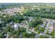 Aerial view of the home's location near downtown Buford and a water tower at 440 S Alexander St, Buford, GA 30518