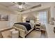 Serene main bedroom with a tray ceiling, plush bedding, and soft lighting, creating a relaxing retreat at 221 Thompson St, Alpharetta, GA 30009