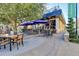 This restaurant patio is a great place to relax and enjoy outdoor dining at 221 Thompson St, Alpharetta, GA 30009