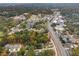 Aerial view of a residential area near a highway and train tracks at 4442 Mclain Cir, Acworth, GA 30101