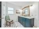 Elegant bathroom featuring dual sinks, marble countertops, and designer fixtures offering a spa-like experience at 4442 Mclain Cir, Acworth, GA 30101