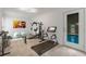 Home gym with fitness equipment and access to the indoor pool at 186 Mt Calvary Rd, Marietta, GA 30064