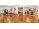 Spacious living area with hardwood floors, comfortable seating, and open access to dining and kitchen at 186 Mt Calvary Rd, Marietta, GA 30064