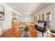 Bright office with hardwood floors, French doors, and a large desk workspace at 186 Mt Calvary Rd, Marietta, GA 30064