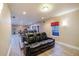 Basement with theater seating, plank flooring, and access to other activity areas at 3623 Terrah Point Dr, Duluth, GA 30097