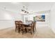 Open finished basement with a large dining area at 6890 Autumn Hills Dr, Cumming, GA 30028