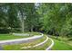 Expansive lawn and curved retaining wall in serene backyard at 175 15Th Ne St # 410, Atlanta, GA 30309