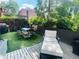 Charming outdoor space with dining area, lounge chair, and turf, ideal for entertaining and relaxation at 3180 Mathieson Drive # 502, Atlanta, GA 30305
