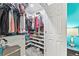 Organized walk-in closet with shelving and ample storage space at 4733 Julian Way, Acworth, GA 30101