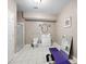Bathroom featuring a shower, toilet, vanity, and exercise equipment, offering convenience and functionality at 5258 Tallgrass Nw Way, Kennesaw, GA 30152