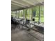 Screened patio with comfortable seating, offering a serene view of the backyard and surrounding greenery at 36 Mount Tabor Rd, Covington, GA 30014