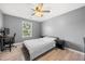 Bedroom with desk, chair, and outside window at 143 Monarch Way, Hiram, GA 30141