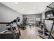Workout room featuring hardwood floors and gym equipment at 143 Monarch Way, Hiram, GA 30141