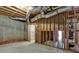 Spacious unfinished basement featuring exposed ductwork and framing at 224 Mountain View Dr, Woodstock, GA 30188