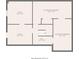 Basement plan including unfinished basement rooms, a hall, and additional rooms at 224 Mountain View Dr, Woodstock, GA 30188