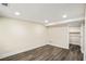 Basement area with recessed lighting and wood-look flooring at 1890 Carla Dr, Morrow, GA 30260