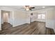 Sun-drenched living room featuring an open floor plan and stylish flooring at 1890 Carla Dr, Morrow, GA 30260