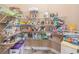 Walk-in pantry featuring wire shelving and ample storage space at 2740 Bountiful Pl, Lawrenceville, GA 30045