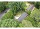An aerial view of a home nestled among green trees, close to a street at 3614 N Druid Hills N Rd, Decatur, GA 30033