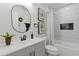 Stylish bathroom with a shower/tub combo, and a modern vanity at 3614 N Druid Hills N Rd, Decatur, GA 30033