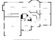 First floor plan featuring a garage, living room, kitchen, dining room, and office layout at 735 Amberton Close, Suwanee, GA 30024