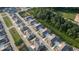 Scenic aerial view of a modern residential neighborhood surrounded by lush greenery at 2929 Rambler Dr, Loganville, GA 30052