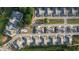 Wide aerial view of a well-organized community with pool and manicured lawns at 2929 Rambler Dr, Loganville, GA 30052