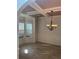 Dining room featuring trey ceiling, chandelier, and bay windows at 4482 Ridge Mill Ne Ter, Douglasville, GA 30135