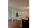 Open concept kitchen, stone fireplace and casual dining area at 4482 Ridge Mill Ne Ter, Douglasville, GA 30135