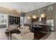 Modern clubhouse lounge featuring ample seating, a service bar, and contemporary lighting for resident socializing at 1820 Peachtree St # 1607, Atlanta, GA 30309