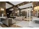 Elegant lobby area with marble floors, stylish seating, and wood paneled walls at 1820 Peachtree St # 1607, Atlanta, GA 30309