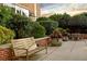 Charming patio with a bench, planters, and outdoor seating providing a relaxing outdoor space at 1820 Peachtree St # 1607, Atlanta, GA 30309