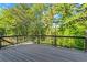 Spacious wooden deck overlooking a lush backyard with mature trees and ample privacy at 2517 Hampton Park Ct, Marietta, GA 30062