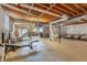 An unfinished basement area offers ample storage, exposed utilities, and the opportunity for a custom build-out at 5670 Lanny Dr, Powder Springs, GA 30127