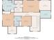 Upper-level floor plan featuring primary bedroom, bedrooms, bathrooms, and laundry room at 4963 Kingsbridge Ct, Powder Springs, GA 30127