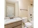 Bathroom features a vanity with granite counters, tile floors, and shower-tub combination at 171 Osier Dr, Mcdonough, GA 30252