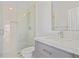 Clean bathroom features a walk-in shower and vanity with sink and mirror at 4356 N Buckhead Ne Dr, Atlanta, GA 30342