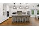 Spacious kitchen with custom cabinets, large island, and stainless steel appliances at 10635 N Edgewater, Johns Creek, GA 30097