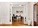 Bright home office with hardwood floors and elegant trim at 10635 N Edgewater, Johns Creek, GA 30097