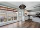 Eat-in kitchen with stainless steel appliances and large windows for natural light at 4855 Payson Se Ter # 3, Atlanta, GA 30339