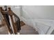Staircase with carpet steps and wood handrail at 4855 Payson Se Ter # 3, Atlanta, GA 30339