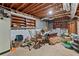 Unfinished basement offering ample storage space and potential for customization, ready for your unique vision at 1033 Justice Nw Ln, Acworth, GA 30102