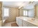 Bright bathroom featuring double sinks and a large vanity at 2190 Stephen Long Ne Dr, Atlanta, GA 30305
