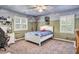 Whimsical bedroom with custom wall art and a bright, airy feel at 2190 Stephen Long Ne Dr, Atlanta, GA 30305