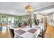 Open-concept dining area, seamlessly connected to the living room and kitchen at 2190 Stephen Long Ne Dr, Atlanta, GA 30305