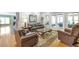 Comfortable living room featuring hardwood floors, a fireplace, and lots of natural light at 2190 Stephen Long Ne Dr, Atlanta, GA 30305