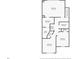 Second floor floor plan featuring three bedrooms, two bathrooms, laundry room, and stairs at 129 Finsbury Ln, Woodstock, GA 30188