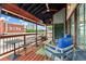 Covered patio with industrial style ceiling and beautiful city views at 19 Hilliard Se St # 13, Atlanta, GA 30312